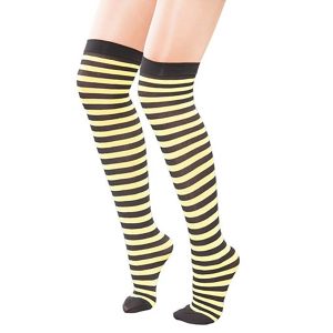 striped stockings yellow black