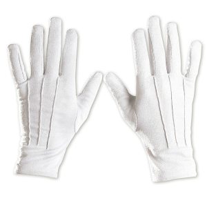 Guantes cortos blancos