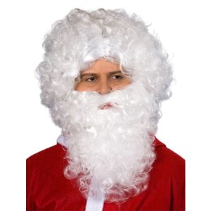 Peluca y barba blanca Papá Noel