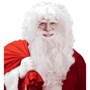 Peluca de Papá Noel con barba