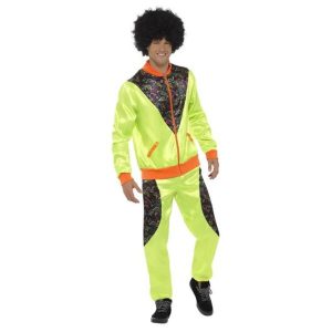 Green 80s tracksuit costume for men