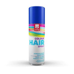 Spray de cabello azul