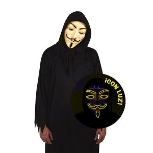 Mascara anonymous con luz