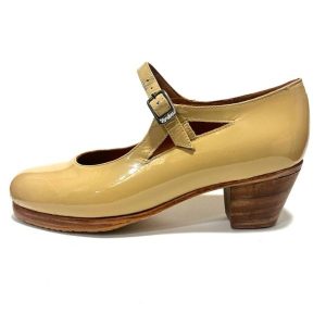 Zapato de flamenco martinete beige