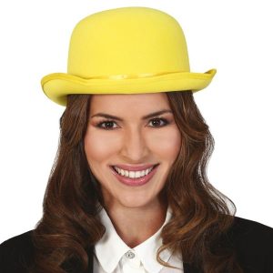 Sombrero bombín amarillo