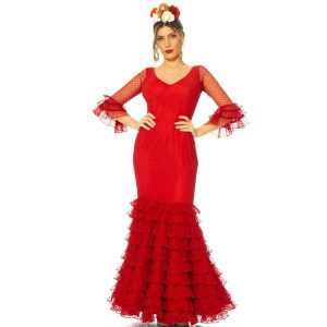 Vestido flamenca clavelito