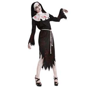 Disfraz de monja zombie
