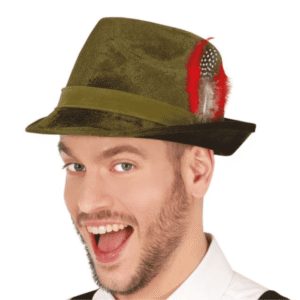 Sombrero tiroles con pluma