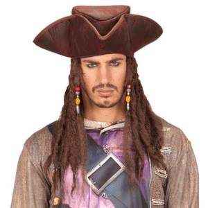 Tricorno pirata con rastas