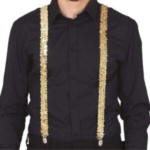 Tirantes lentejuelas oro