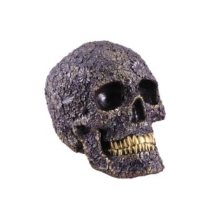 Calavera Floral Púrpura