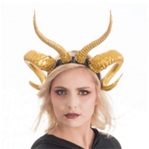 Diadema demonio oro