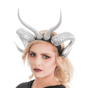 Diadema demonio plata