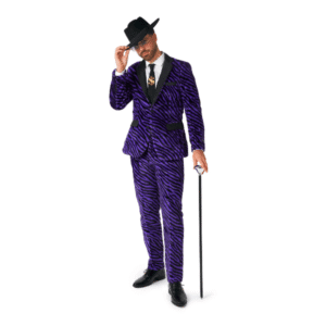 Traje purple pimp coral fleece