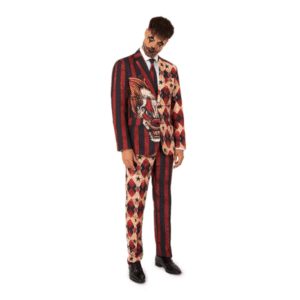 Traje scary clown red
