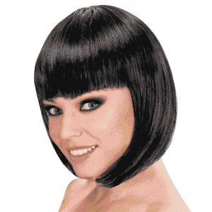 Peluca corta negra
