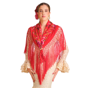 Mantón bordado Venus