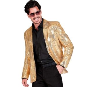 Chaqueta lentejuela dorada
