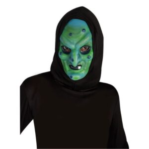Máscara de bruja con capucha