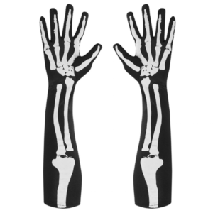 Guantes esqueleto largos