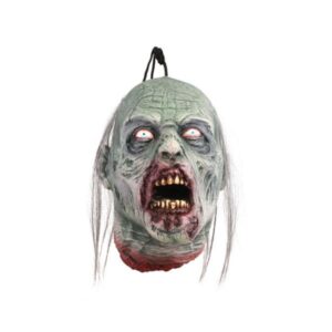 Cabeza zombie colgante