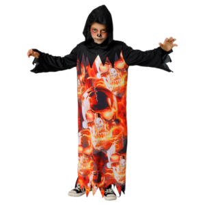 Children's Flaming Skull Costume