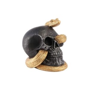 Calavera decorativa serpiente