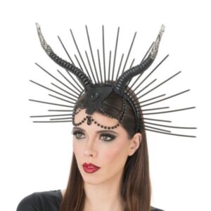 Diadema gótica con cuernos