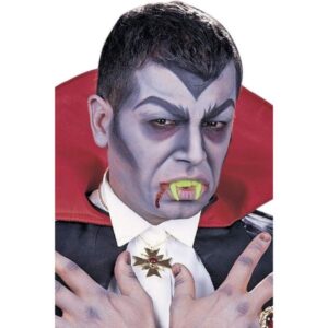 Dientes vampiro neón