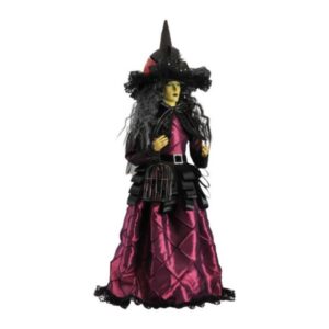 Figura decorativa bruja morado
