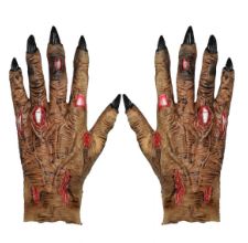 GUANTES ZOMBIE EN LATEX